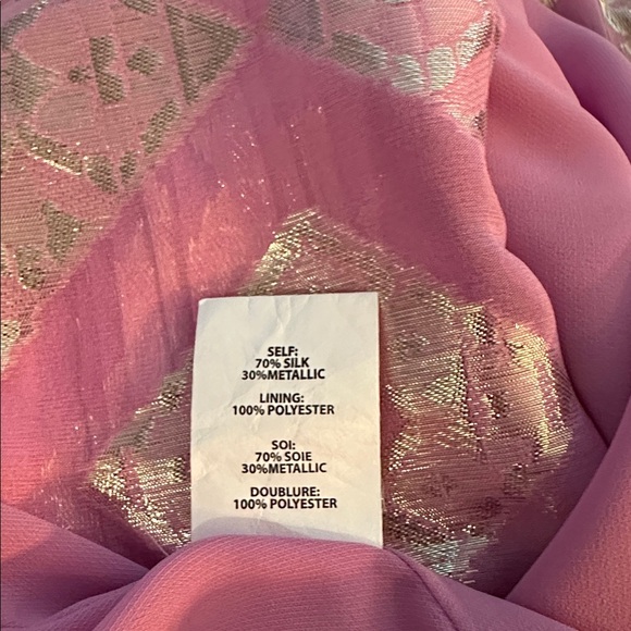 Ramy Brook Reina Dress, silk pink and gold - Picture 9 of 12